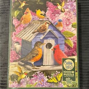 Cobble Hill 1,000 Piece Puzzle ‘Spring Birdhouse’ Bird Flowers Activity